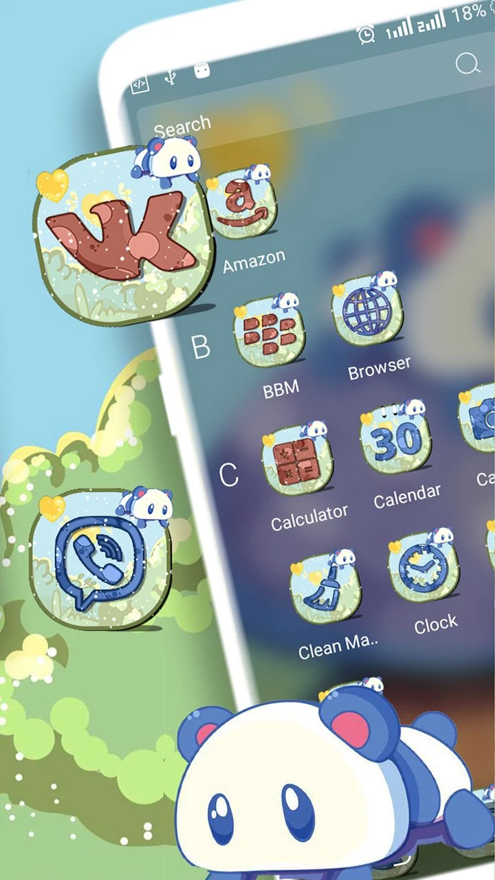 Baby Panda Launcher Theme screenshot