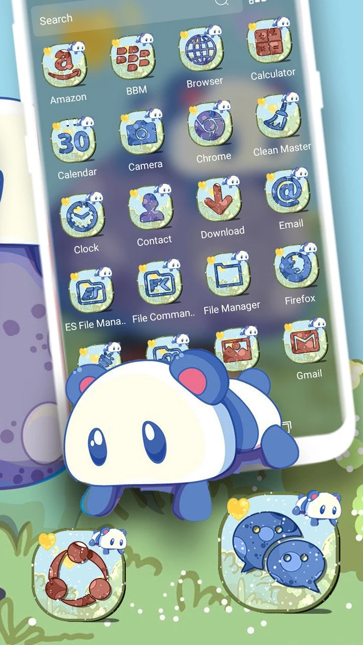 Baby Panda Launcher Theme screenshot