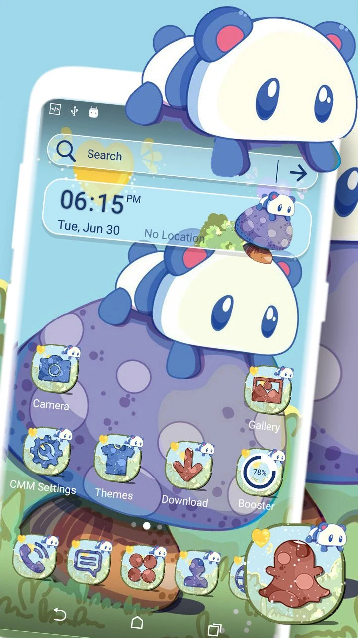 Baby Panda Launcher Theme screenshot